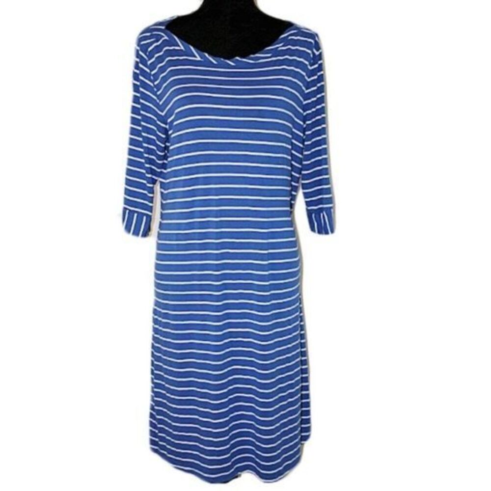 Nomadic Traders A-Line Striped Boat Neck Dress